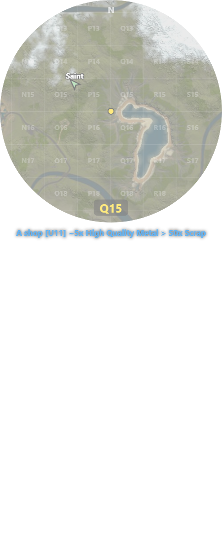 Shop price changed: A shop [U11] ~3× HQM > 3× Scrap